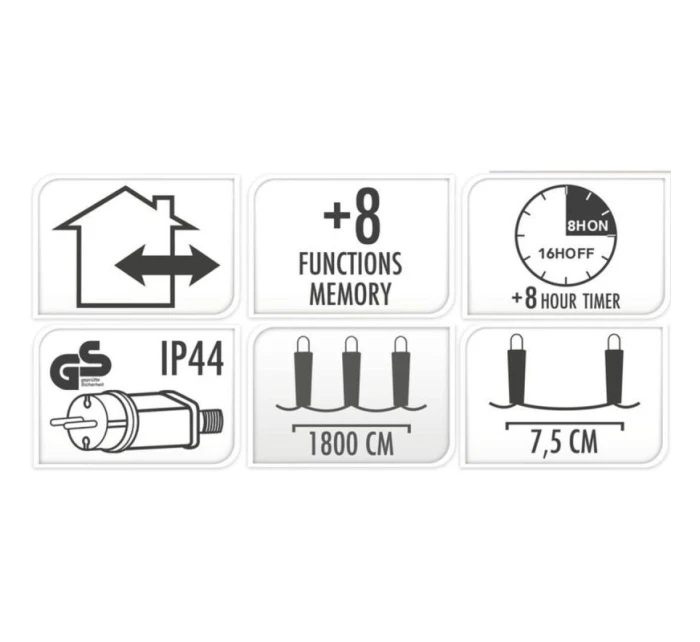 LAMPKI CHOINKOWE  240 LED CIEPŁY BIAŁY model 21832471