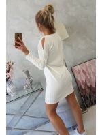 Šaty s potiskem Love ecru