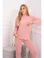 Dvoudílný model 18747404 set alpaka tmavě pudrově růžový - K-Fashion