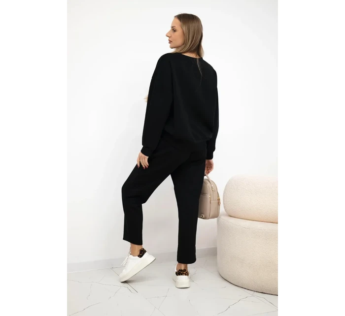 Tepláková súprava Butter fabric + nohavice čierna Tepláková súprava Butter fabric + nohavice čierna