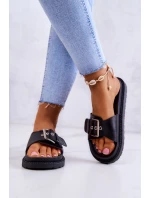 Klasyczne Klapki Damskie Big Star JJ274A307 Czarne