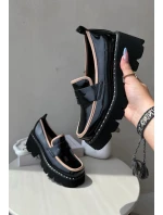 Kožené dámské mokasíny D&A model 21636756 černé - S.Barski