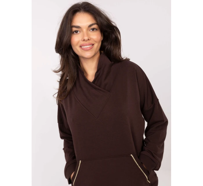 Blúzka RV BL A874.01P tmavohnedá