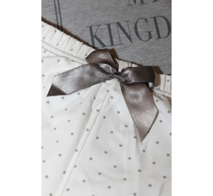 Pyžamo model 17599209 Short Dots & Grey - Aruelle
