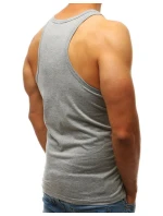 Pánské tílko bez potisku šedé Dstreet model 21962215 - FashionStreet Pánské tílko bez potisku šedé Dstreet model 21962215 - FashionStreet