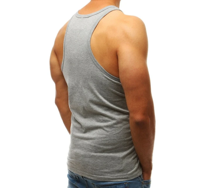 Pánské tílko bez potisku šedé Dstreet model 21962215 - FashionStreet Pánské tílko bez potisku šedé Dstreet model 21962215 - FashionStreet