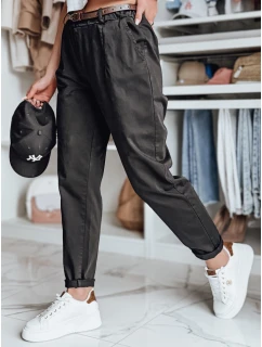Dámské kalhoty chinos s páskem black Dstreet model 21986504 - FashionStreet