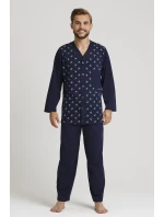 Pánske rozopínacie pyžamo Gucio dł/r M-2XL