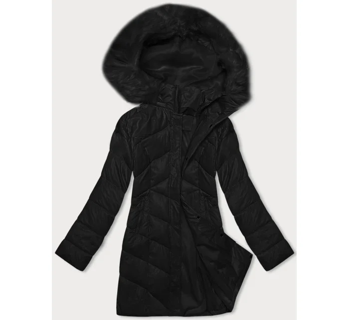 Černá dámská zimní bunda s kapucí model 21247159 - Z-DESIGN