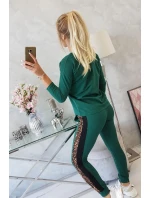 Sada s leopardím potiskem zelená