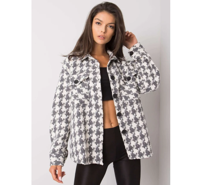 Košeľa EM KS 178.34 biela a šedá