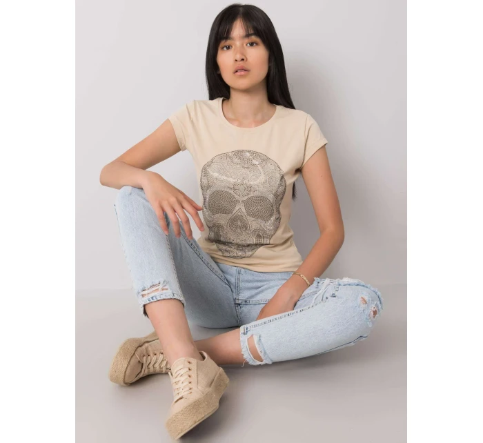 T košeľa EM TS ES 21 532.18 béžová