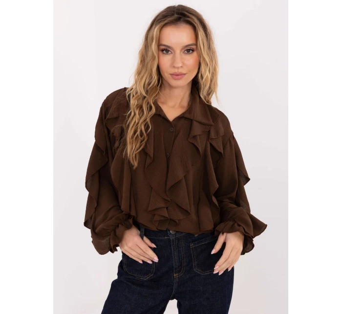 Koszula MI KS model 21757384 brązowy - FPrice