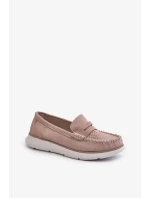 Sergio Leone Béžové semišové mokasíny na platforme Sergio Leone Béžové semišové mokasíny na platforme