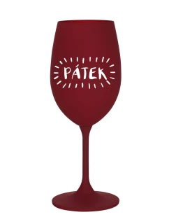 PÁTEK - bordó sklenice na víno 350 ml