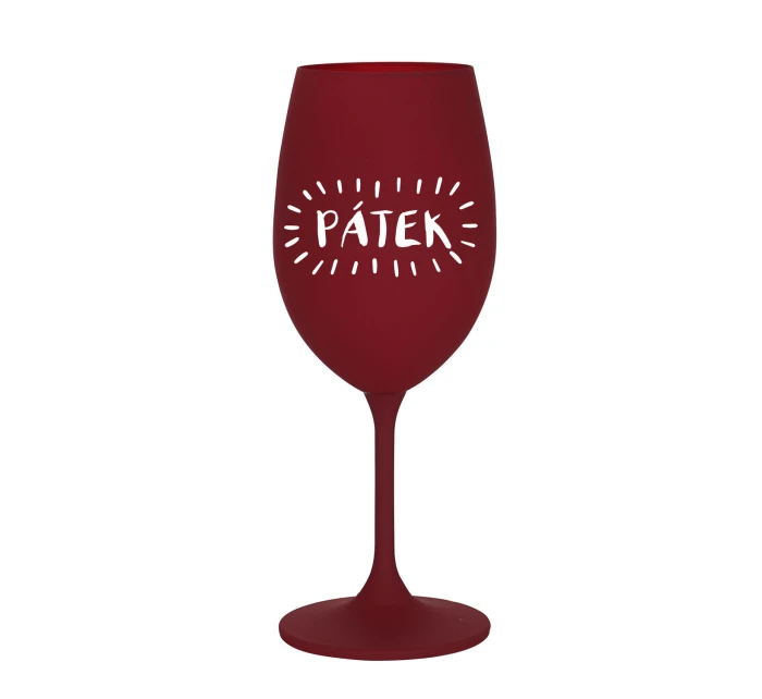 PÁTEK - bordó sklenice na víno 350 ml