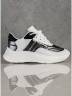 Trendy tenisky dámske biele bez podpätku Trendy tenisky dámske biele bez podpätku