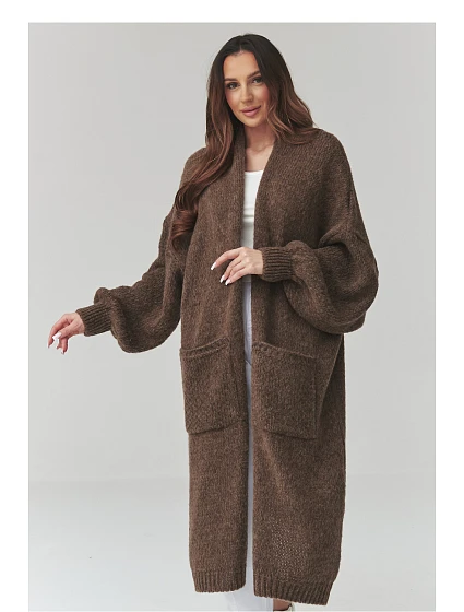 Zapínanie svetra model 226873 Makadamia