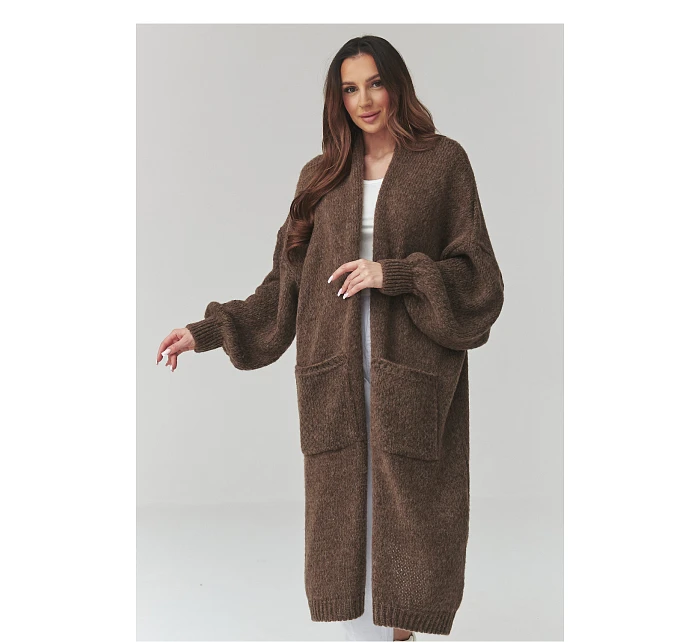 Zapínanie svetra model 226873 Makadamia