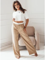 Dámské široké kalhoty camel Dstreet model 21972693 - FashionStreet Dámské široké kalhoty camel Dstreet model 21972693 - FashionStreet