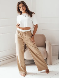 Dámské široké kalhoty camel Dstreet model 21972693 - FashionStreet