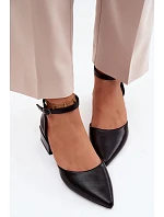 Lodičky na klínku s páskem Vinceza 62278 Černé