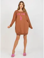 Mikina VI BL 3212.15X svetlo hnedá