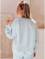 Dámska nadrozmerná mikina s výšivkou DOGSWEETY modrá FashionStreet BY1479