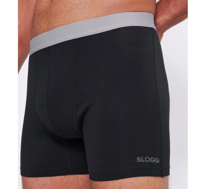 sloggi muži GO ABC 2.0 Short 2P - BLACK - SLOGGI BLACK - SLOGGI