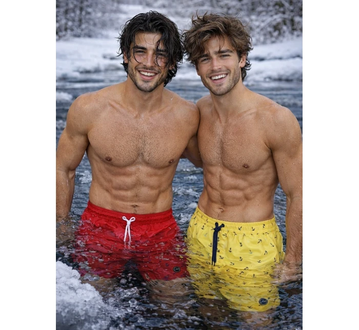 Pánské plavky - kraťasy Self SM 29 Happy Shorts S-3XL