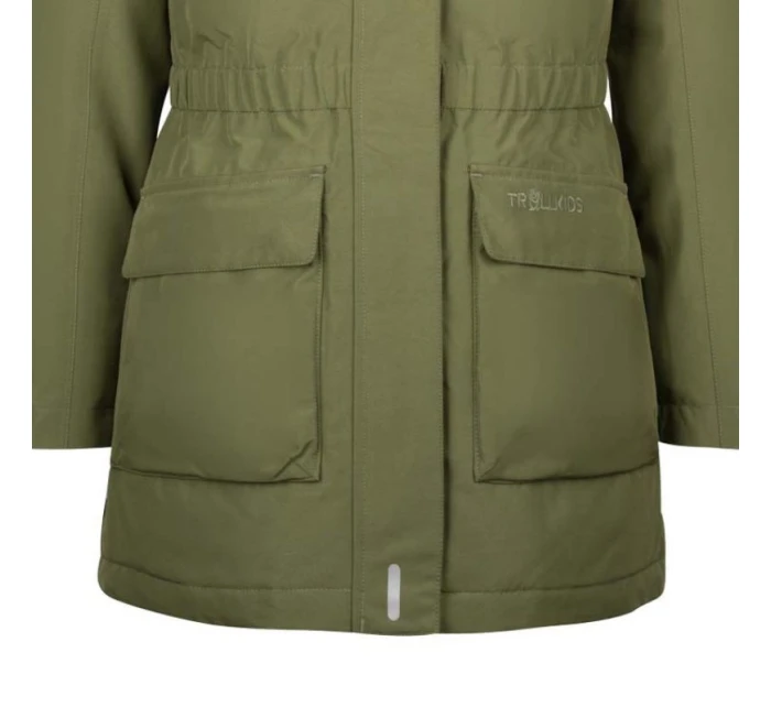 Dětská zimní bunda s kapucí Dívčí kabát zelená model 21351376 - Trollkids Dětská zimní bunda s kapucí Dívčí kabát zelená model 21351376 - Trollkids