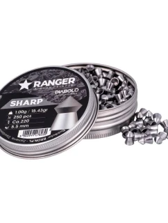 5,5 mm RANGER Diabolo Sharp Point 250 granúl 1,00 g