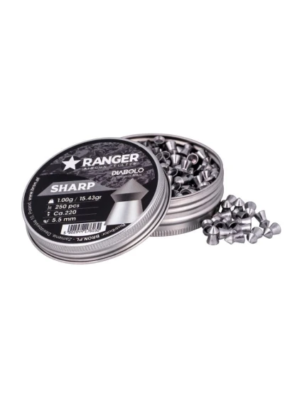 5,5 mm RANGER Diabolo Sharp Point 250 granúl 1,00 g