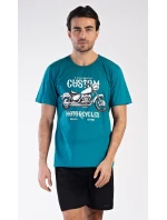 Pánske pyžamové šortky Motocykel