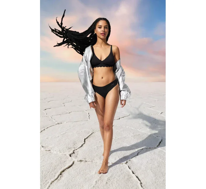 Dámske nohavičky ZERO Microfibre 2.0 Hipstring - BLACK - čierne 0004 - SLOGGI Dámske nohavičky ZERO Microfibre 2.0 Hipstring - BLACK - čierne 0004 - SLOGGI