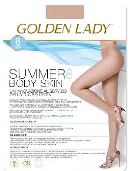 Dámské punčochové kalhoty Golden Lady Summer Body Skin 8 den 2-4 Dámské punčochové kalhoty Golden Lady Summer Body Skin 8 den 2-4