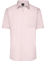 JN 680 Popelínová košile s krátkým rukávem model 22537795 light pink - Daiber