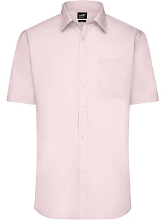 JN 680 Popelínová košile s krátkým rukávem model 22537795 light pink - Daiber