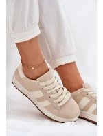 Dámské Tenisky Z Eko Semiše Béžové model 21696842 - EVENTO Dámské Tenisky Z Eko Semiše Béžové model 21696842 - EVENTO