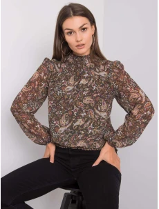 Blúzka D50039F11031A tmavo zelená