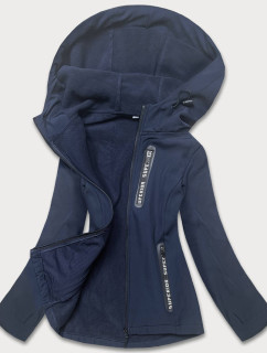 Tmavomodrá dámska športová softshellová bunda (HD185-4)
