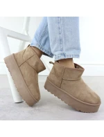 Dámské sněhule semišové béžové model 21906196 - Potocki Dámské sněhule semišové béžové model 21906196 - Potocki