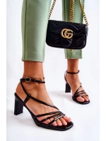 Klasyczne Lakierowane Sandały Na Obcasie Czarne Milani Klasyczne Lakierowane Sandały Na Obcasie Czarne Milani