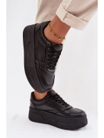 Dámské tenisky na masivní platformě Černé Feressa Dámské tenisky na masivní platformě Černé Feressa