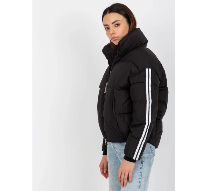 Dámská bunda EM KR plášť černá model 18027382 - FPrice Dámská bunda EM KR plášť černá model 18027382 - FPrice