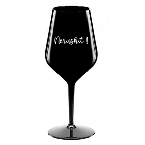 NERUSHIT! - čierny nerozbitný pohár na víno 470 ml NERUSHIT! - čierny nerozbitný pohár na víno 470 ml