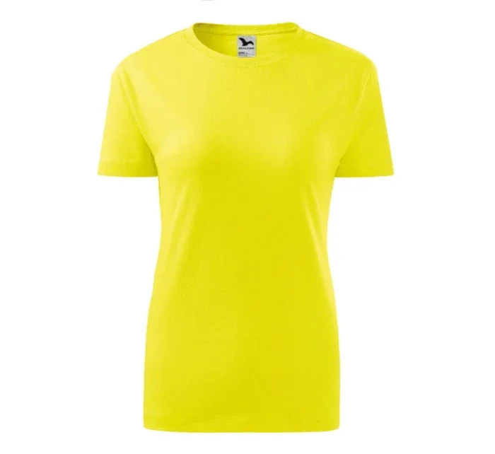 Klasické nové dámske tričko lemon