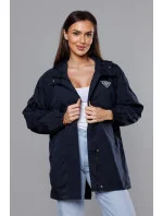 Tmavě modrá tenká dámská bunda s podšívkou model 18019142 - S'WEST