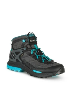 Dámska turistická obuv AKU Rocket Mid DFS GTX - black/turquoise