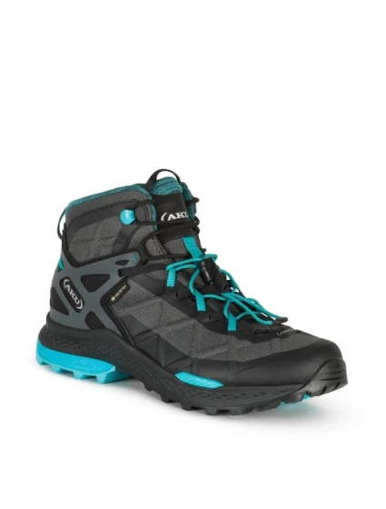 Dámska turistická obuv AKU Rocket Mid DFS GTX - black/turquoise Dámska turistická obuv AKU Rocket Mid DFS GTX - black/turquoise